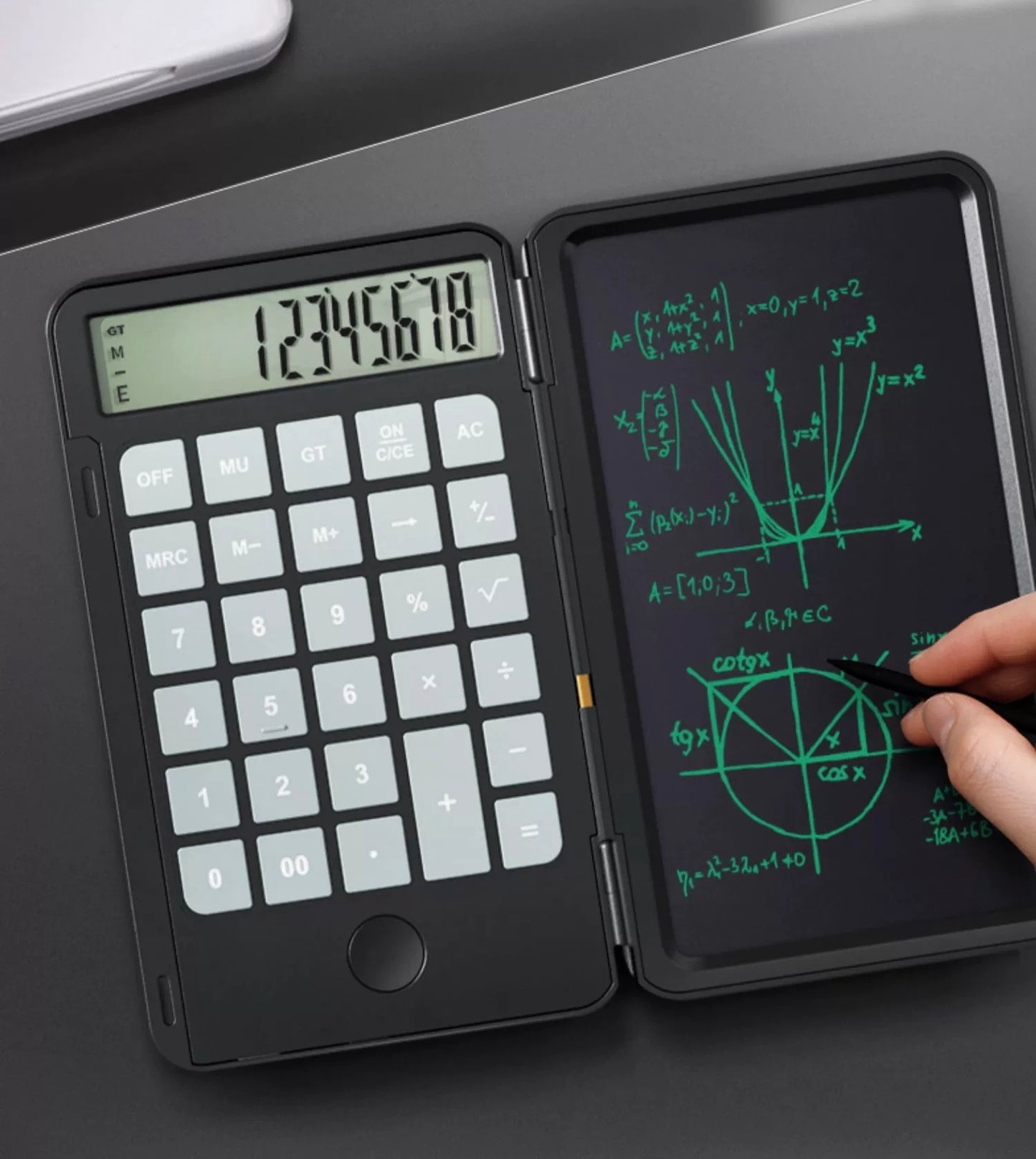 Smart Calculator - with foldable writing pad