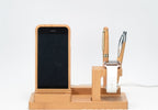 Bamboo wood Mobile And Apple Watch Base