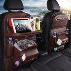 PU Leather Car Storage Bag Multifunction Seat Back Hanging Bag