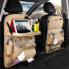 PU Leather Car Storage Bag Multifunction Seat Back Hanging Bag