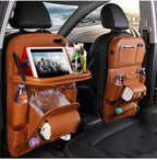PU Leather Car Storage Bag Multifunction Seat Back Hanging Bag