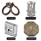 Educational Unlock Toys Puzzle, Full Set Chinese Puzzle
