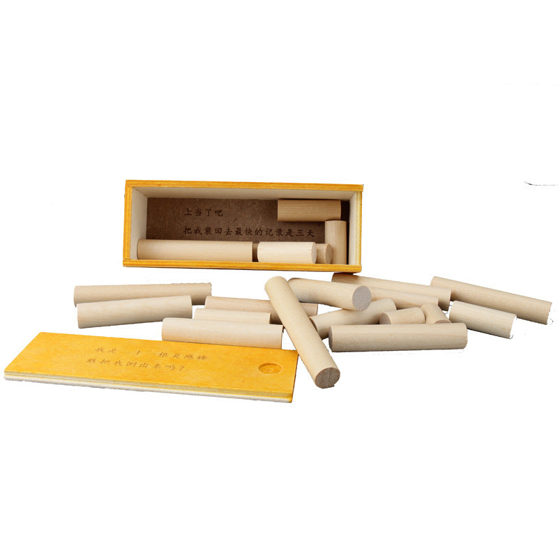21 Flexible Rods Wooden Puzzle
