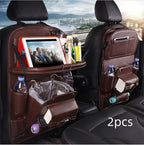 PU Leather Car Storage Bag Multifunction Seat Back Hanging Bag