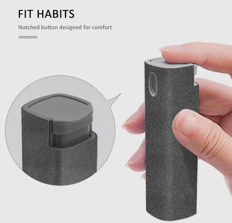 2 In 1 Phone Computer Screen Cleaner Kit Microfiber Cloth