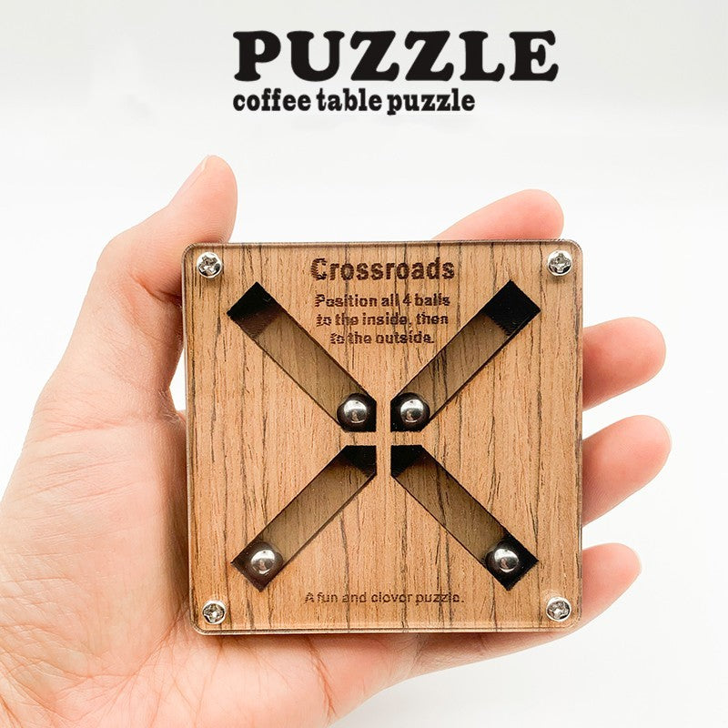 Crossroad Super Difficult High IQ Brainy Wooden Student Children Educational Toys