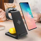 3 In 1 Fast Charging Station Wireless Charger Stand