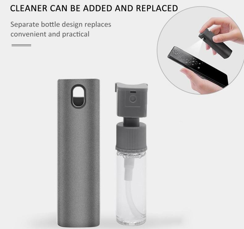2 In 1 Phone Computer Screen Cleaner Kit Microfiber Cloth