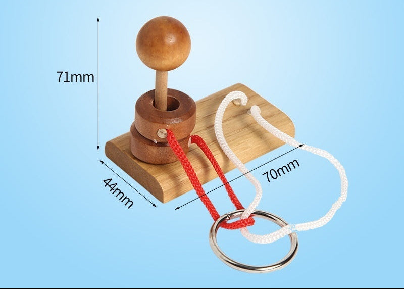 Wooden Puzzle Column Unrope Magic Circles
