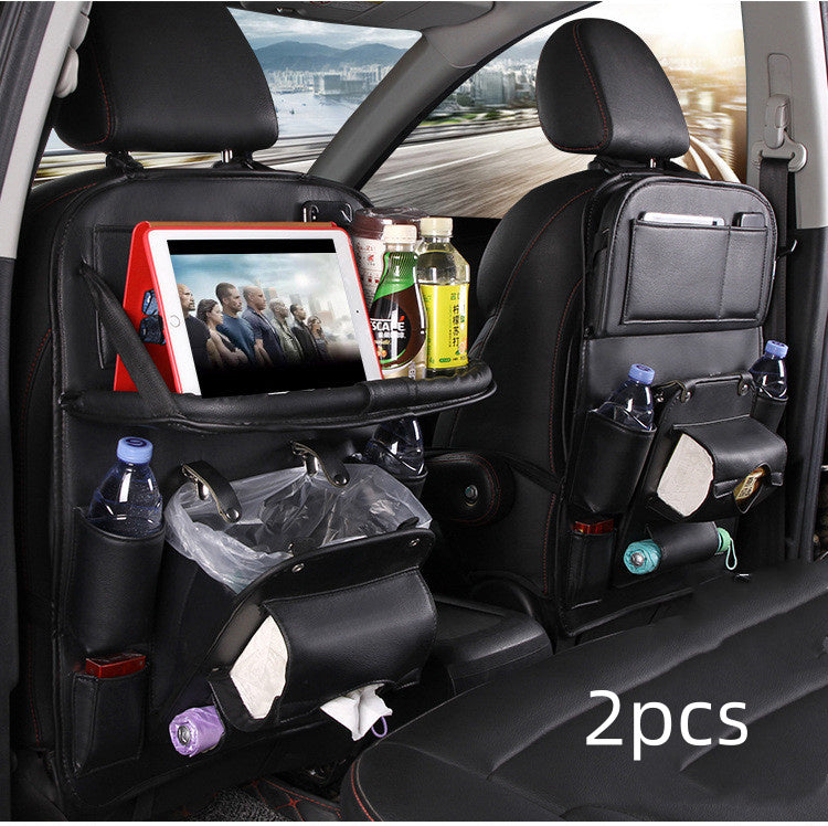 PU Leather Car Storage Bag Multifunction Seat Back Hanging Bag