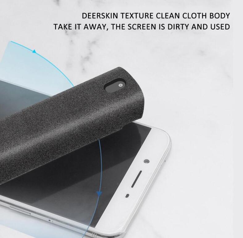 2 In 1 Phone Computer Screen Cleaner Kit Microfiber Cloth