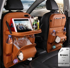 PU Leather Car Storage Bag Multifunction Seat Back Hanging Bag