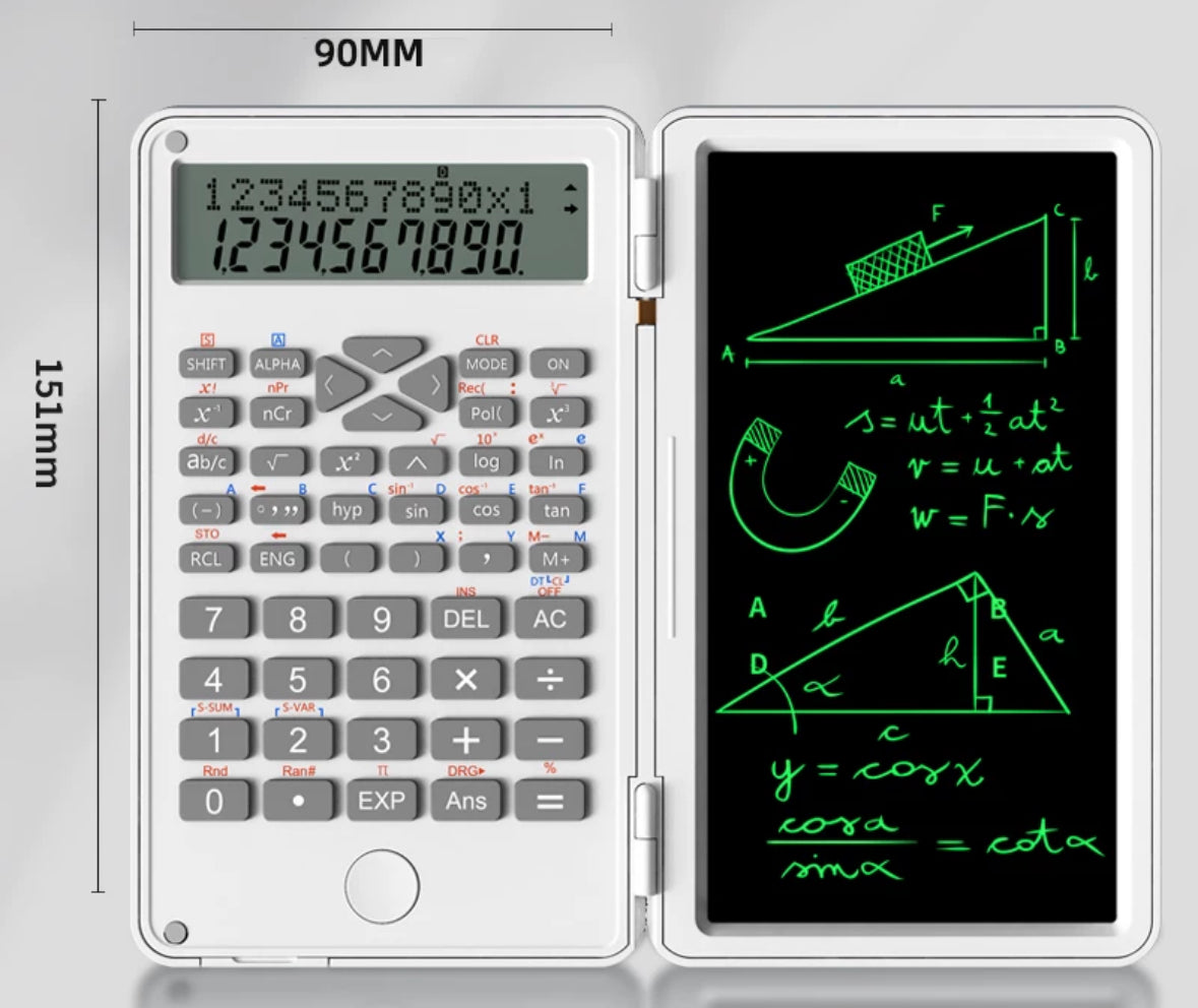 Smart Calculator - with foldable writing pad