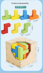 Children's Intelligence Cube Building Blocks Puzzle Decompression Toy
