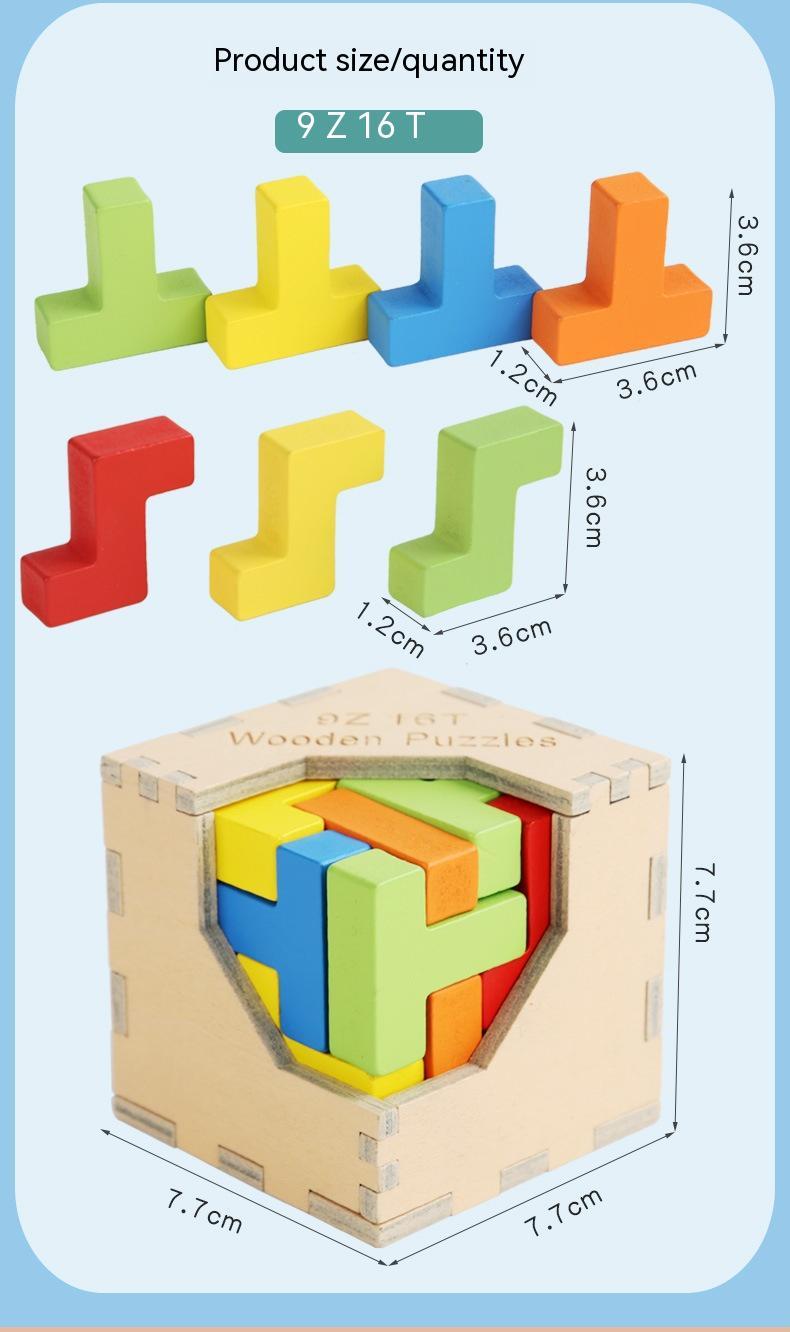Children's Intelligence Cube Building Blocks Puzzle Decompression Toy