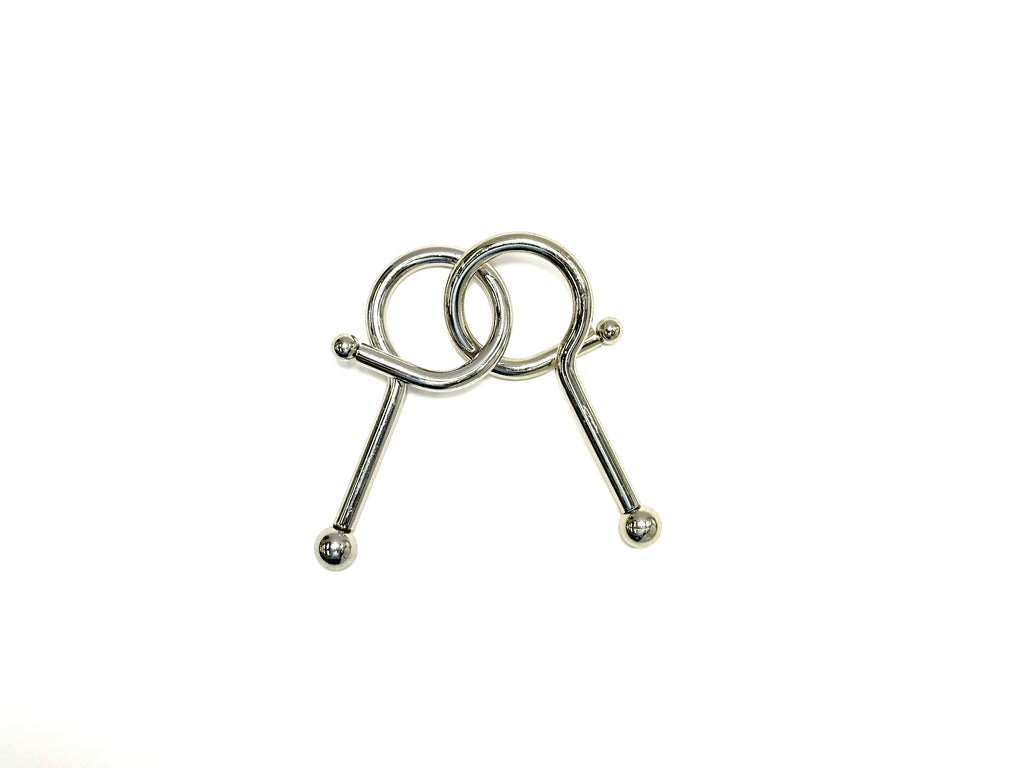 Large Metal Untangling Puzzles – Two-Piece Designs