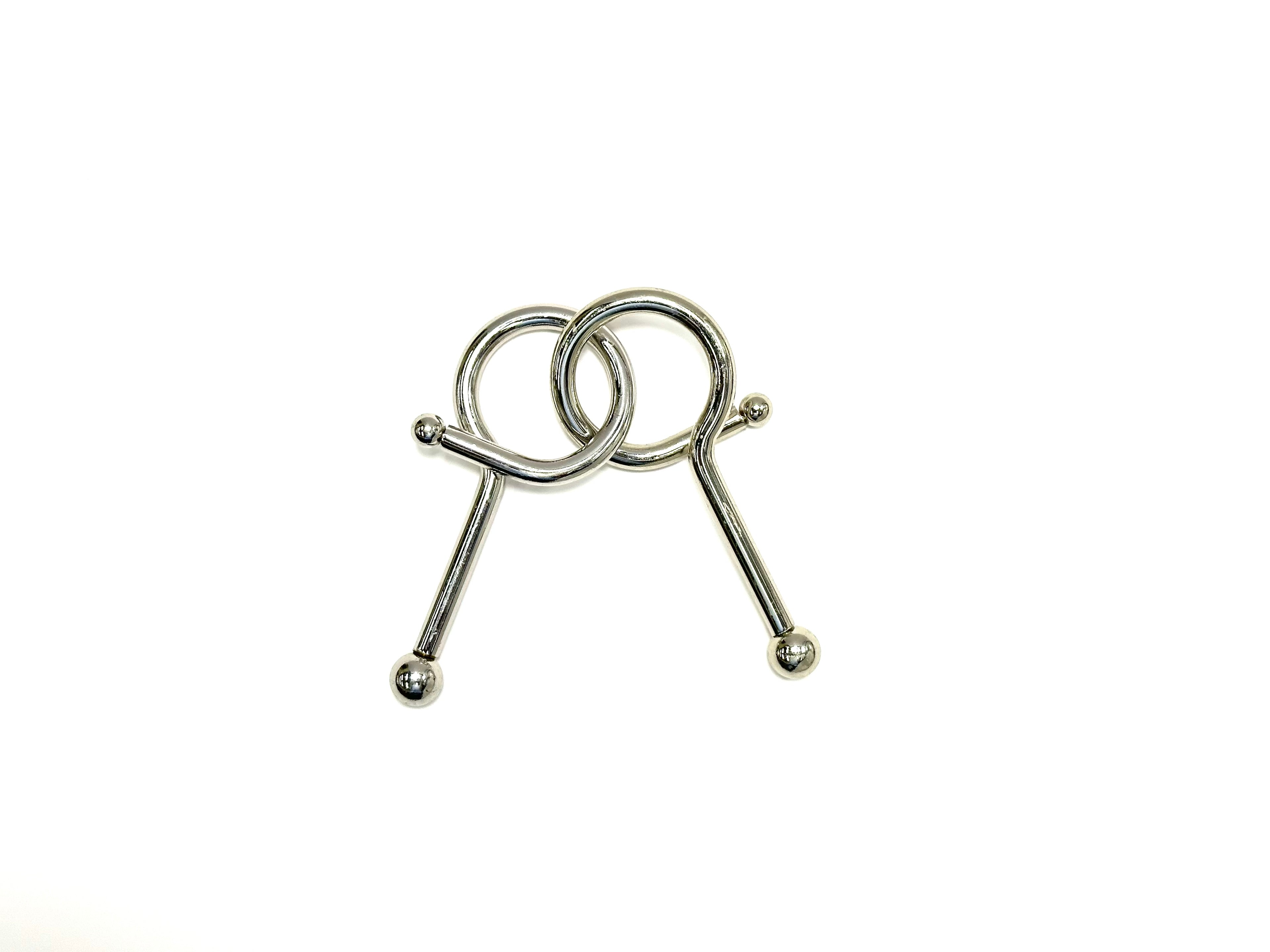 Large Metal Untangling Puzzles – Two-Piece Designs