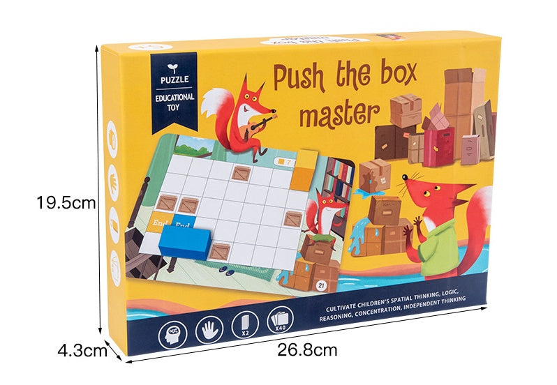 Wooden Push Box Master Children's Concentration