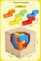 Children's Intelligence Cube Building Blocks Puzzle Decompression Toy