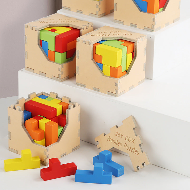 Children's Intelligence Cube Building Blocks Puzzle Decompression Toy