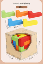 Children's Intelligence Cube Building Blocks Puzzle Decompression Toy
