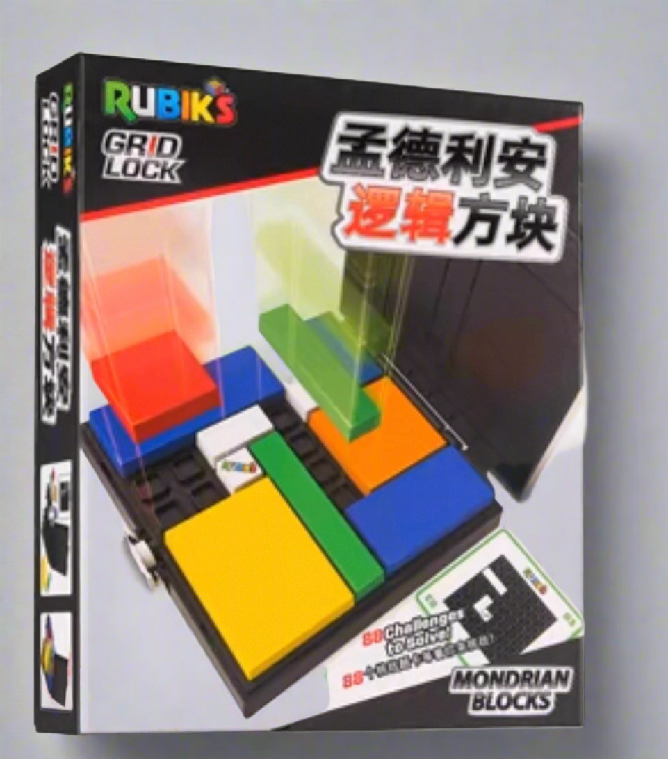RUBIKS Grid Lock Mondrian Blocks 88 Challenges in 1