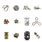 Challenging Metal Puzzle Collection Featuring Unique Designs and Varying Difficulty Levels