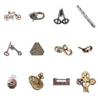 Classic Metal Wire Puzzles – Assorted Designs