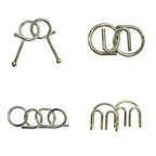 Large Metal Untangling Puzzles – Two-Piece Designs