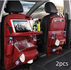 PU Leather Car Storage Bag Multifunction Seat Back Hanging Bag