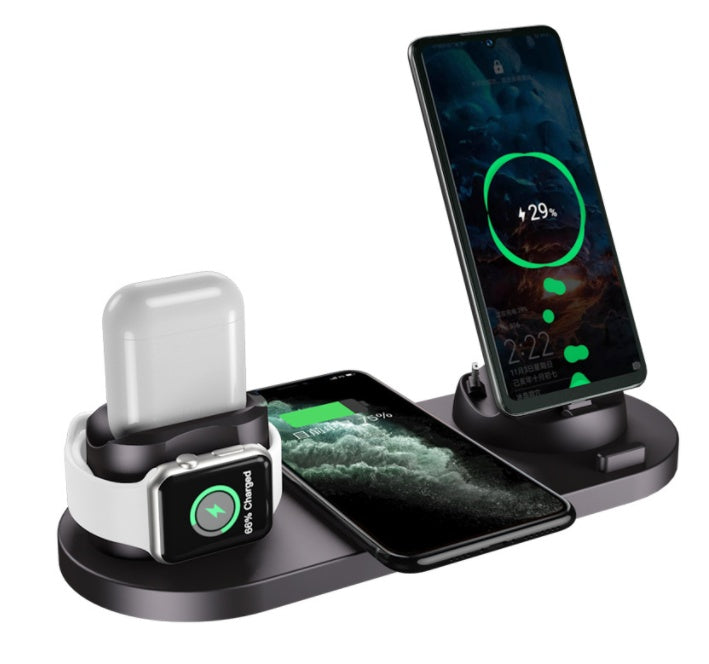 Wireless Charger  6 In 1 Charging Dock Station
