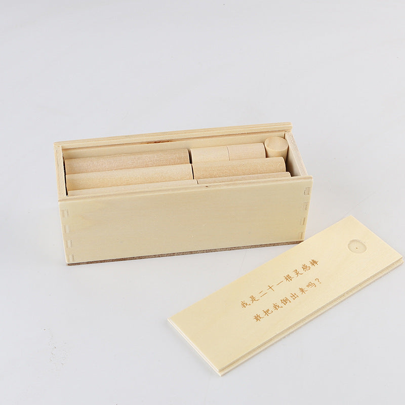 21 Flexible Rods Wooden Puzzle