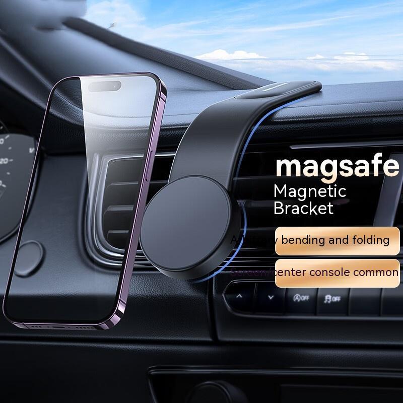 Magnetic Bendable Car Mobile Phone Holder With Wireless Charger