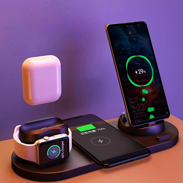 Wireless Charger  6 In 1 Charging Dock Station