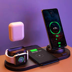 Wireless Charger  6 In 1 Charging Dock Station